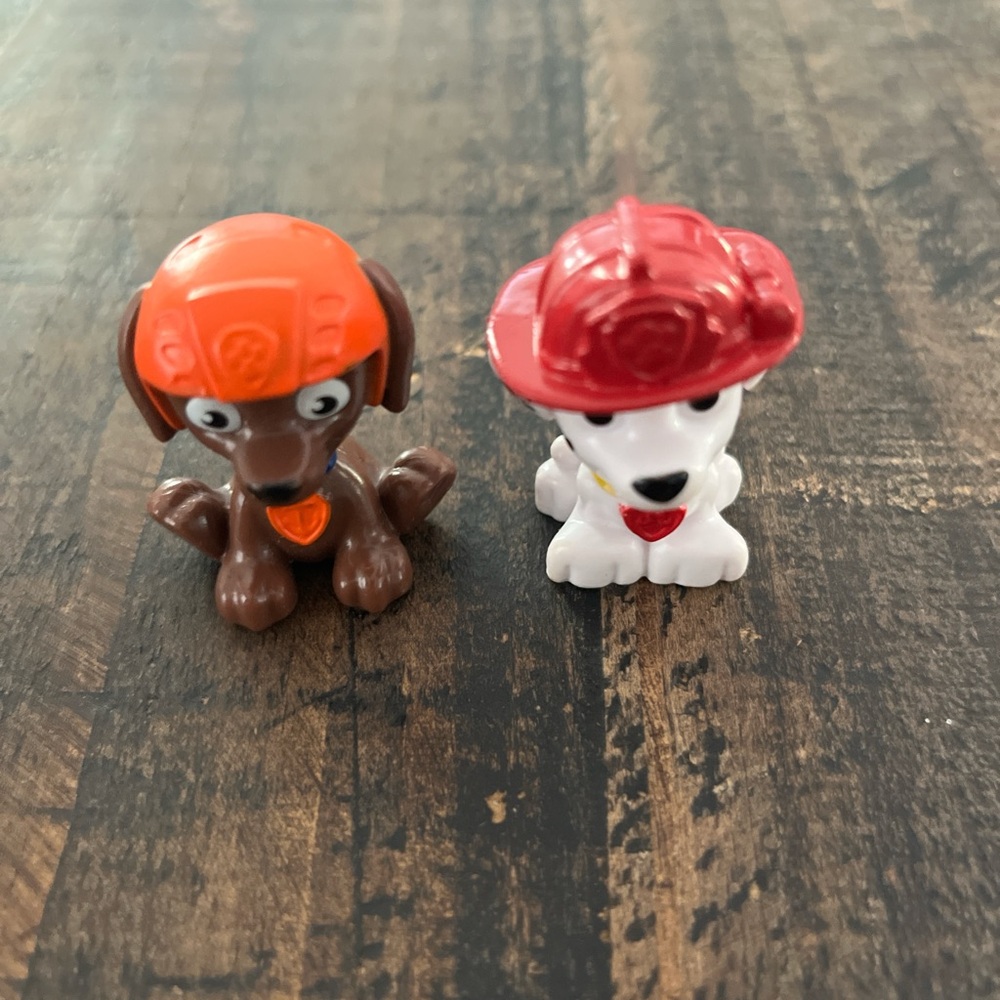 Nickelodeon Paw Patrol Marshall Zuma Dog PVC Mini Figures 1.5 in Cake Topper